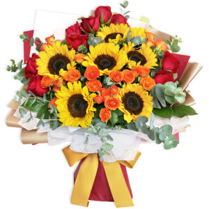 向日葵畢業鮮花花束 GU04B