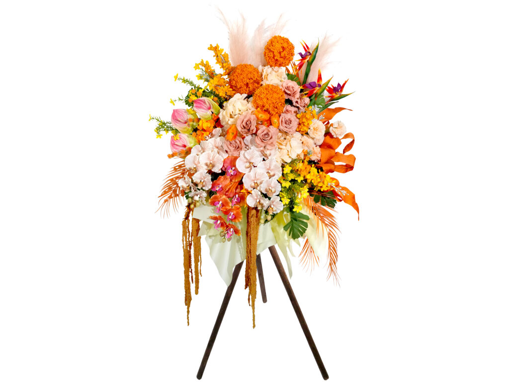 開張絲花花籃 OF027