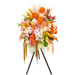 開張絲花花籃 OF027