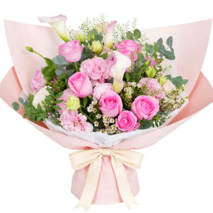 情人節馬蹄蘭玫瑰花束 AR10