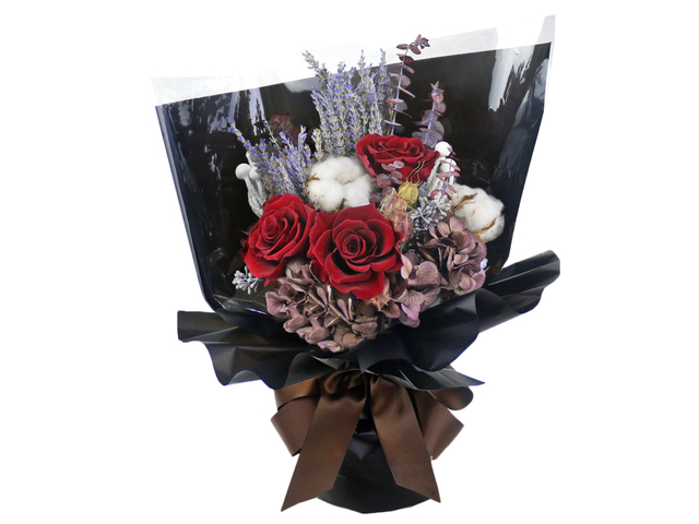 黑色不凋花束 M45