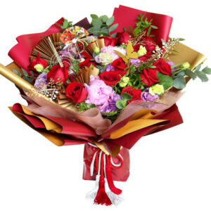 中西情人節限量版紅玫瑰大花束 EMW01