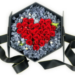 小玫瑰情人節永生保鮮花盒 M63