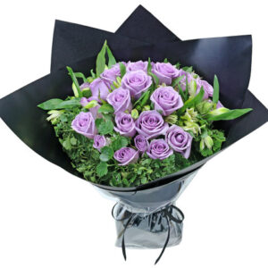 情人節18枝紫玫瑰花束 CV01