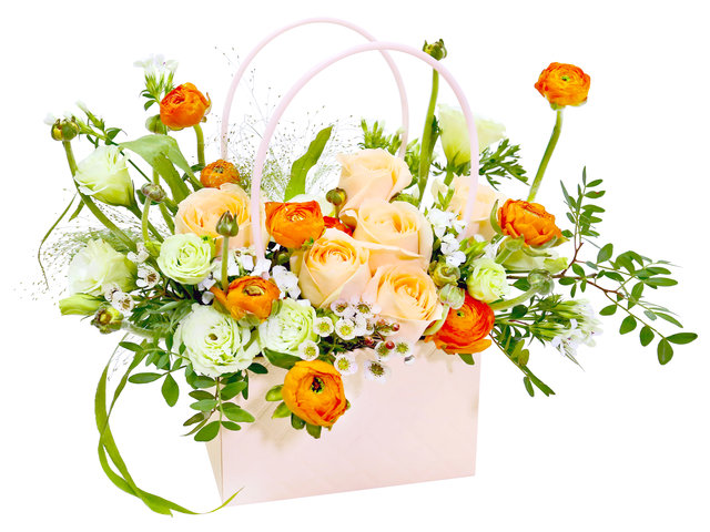 情人節浪漫手提花盒 -  VB07