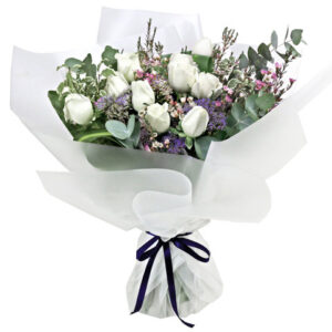 情人節白玫瑰送禮花束 RD08