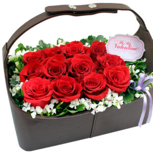 情人節盒花 - 12枝玫瑰