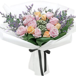 情人節粉玫瑰送花花束 RD36