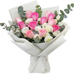 情人節粉色玫瑰花花束 WS01