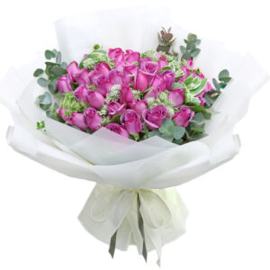 情人節紫玫瑰送花花束 RD31