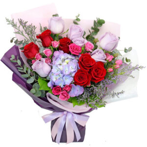 情人節紫紅玫瑰花束 PL05