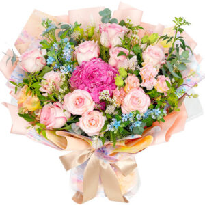 情人節繡球玫瑰大花束 AR11