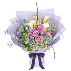 情人節馬蹄蘭玫瑰花束 AR13