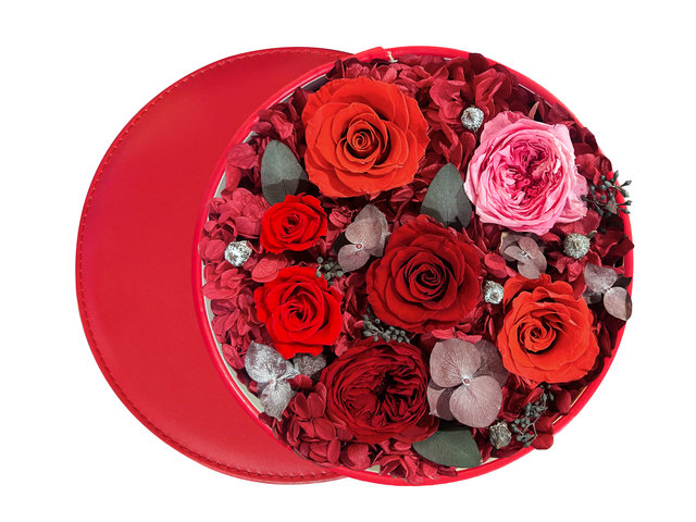 暖心保鮮玫瑰花花盒 M48