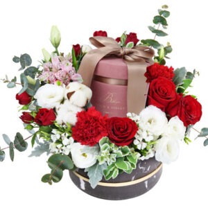 Francfranc香薰蠟燭優雅玫瑰盒花