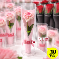 20枝粉紅玫瑰組合