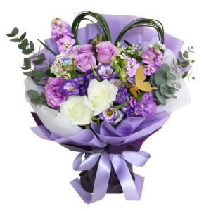 母親節禮物紫玫瑰花束 EMW04