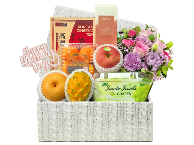 母親節香薰鮮花水果禮物籃 FH281