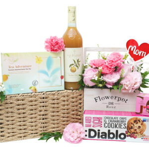 母親節康乃馨花藝禮物籃 MF11