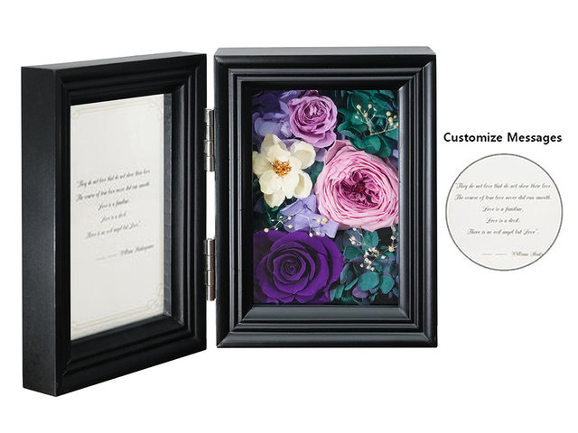 雙面永生花相框 M84