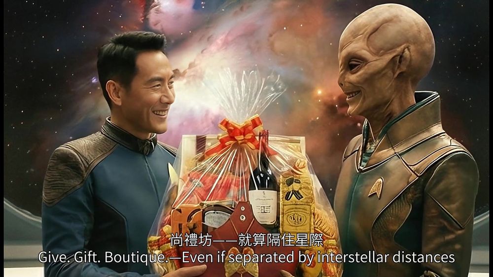 史無前例的「星際送禮」-尚禮坊以全港前列的 AI 科幻短片重新演繹企業送禮 6