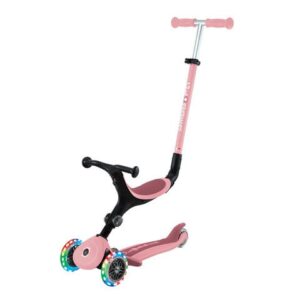 Globber Go Up Active Lights 粉紅色三合一可摺疊滑板車