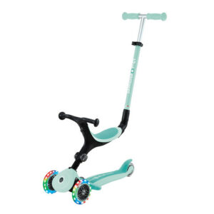 Globber Go Up Active Lights 綠色三合一可摺疊滑板車