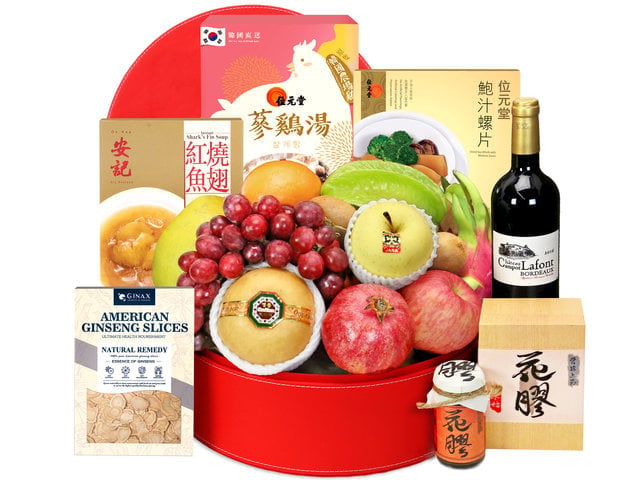 高級養生保健送禮水果籃 A4
